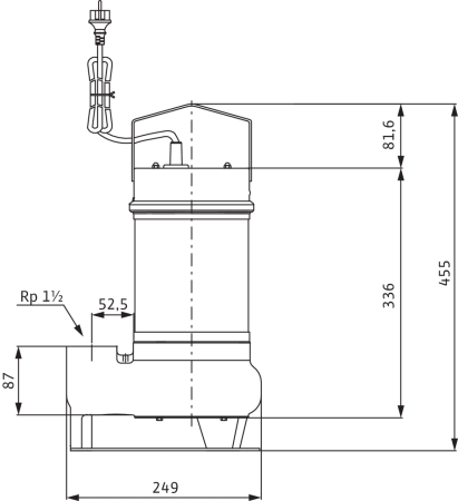 Погружной насос для сточных вод Wilo Drain STS 40/8 (1~230 В)